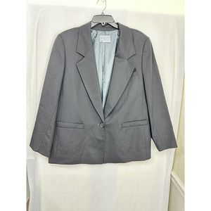 Vintage Pendleton Made in USA Wool Gray Blazer Suit Jacket‎ Coat - Men's 46R?